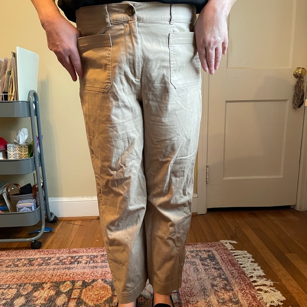 Loft Tan Wide Leg Pants
